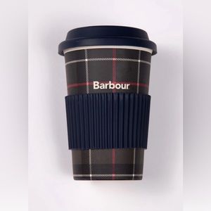 Barbour Tartan Travel Mugs Set of 4 New in Box!